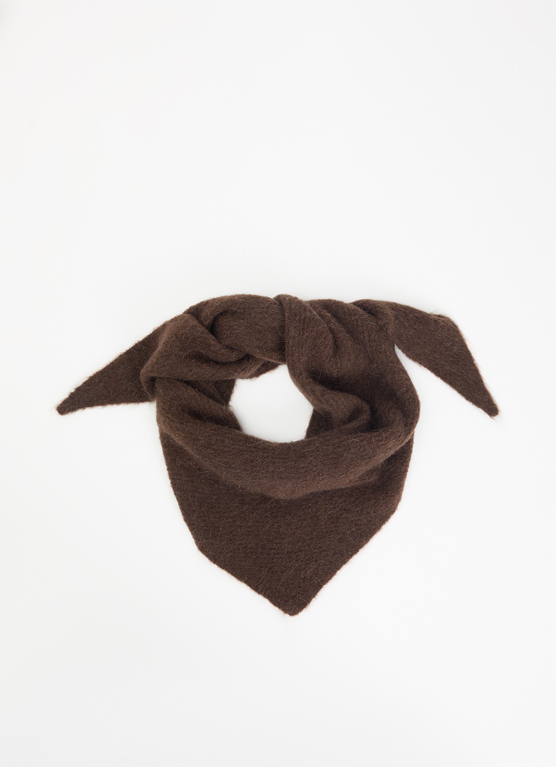 MSCH Copenhagen MSCHBondie Hope sjaal in alpaca wolblend 140 x 50 cm - voorkant bruin