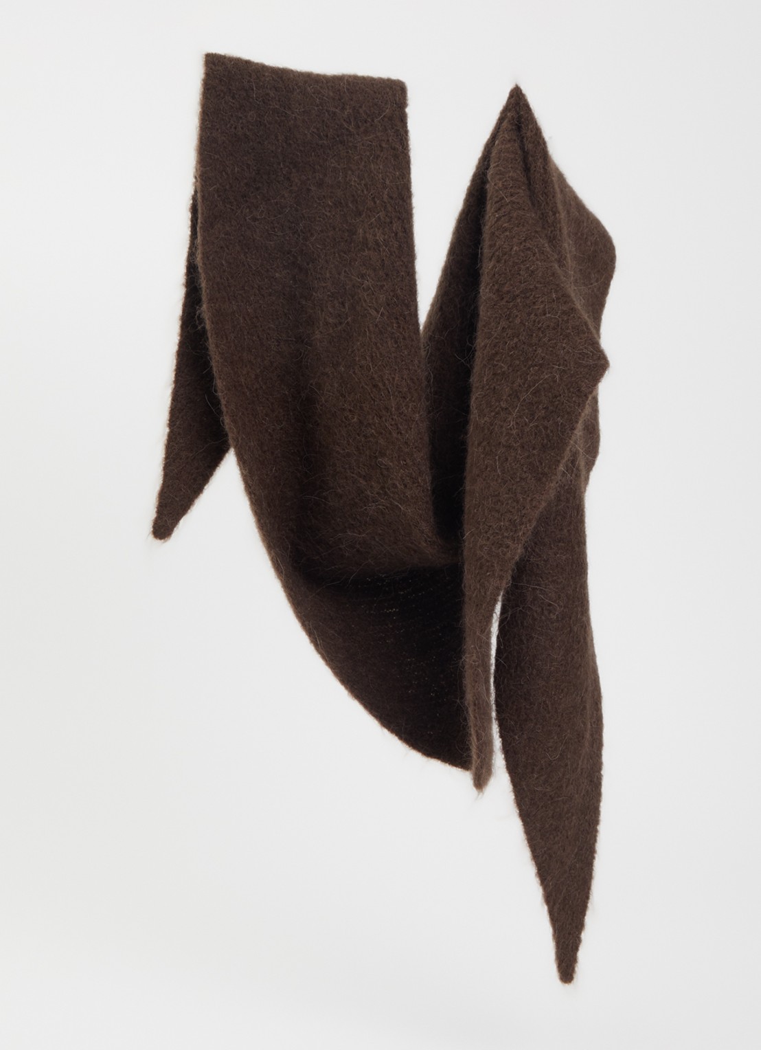 MSCH Copenhagen MSCHBondie Hope sjaal in alpaca wolblend 140 x 50 cm - voorkant 2 bruin