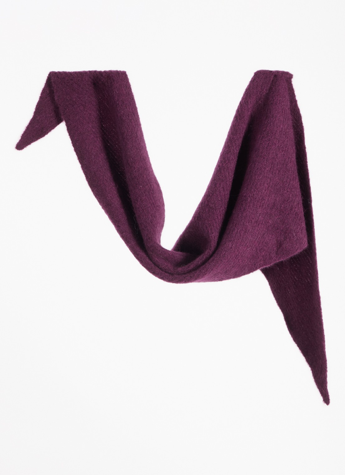 MSCH Copenhagen MSCHBondie Hope sjaal in alpaca wolblend 140 x 50 cm - detail aubergine