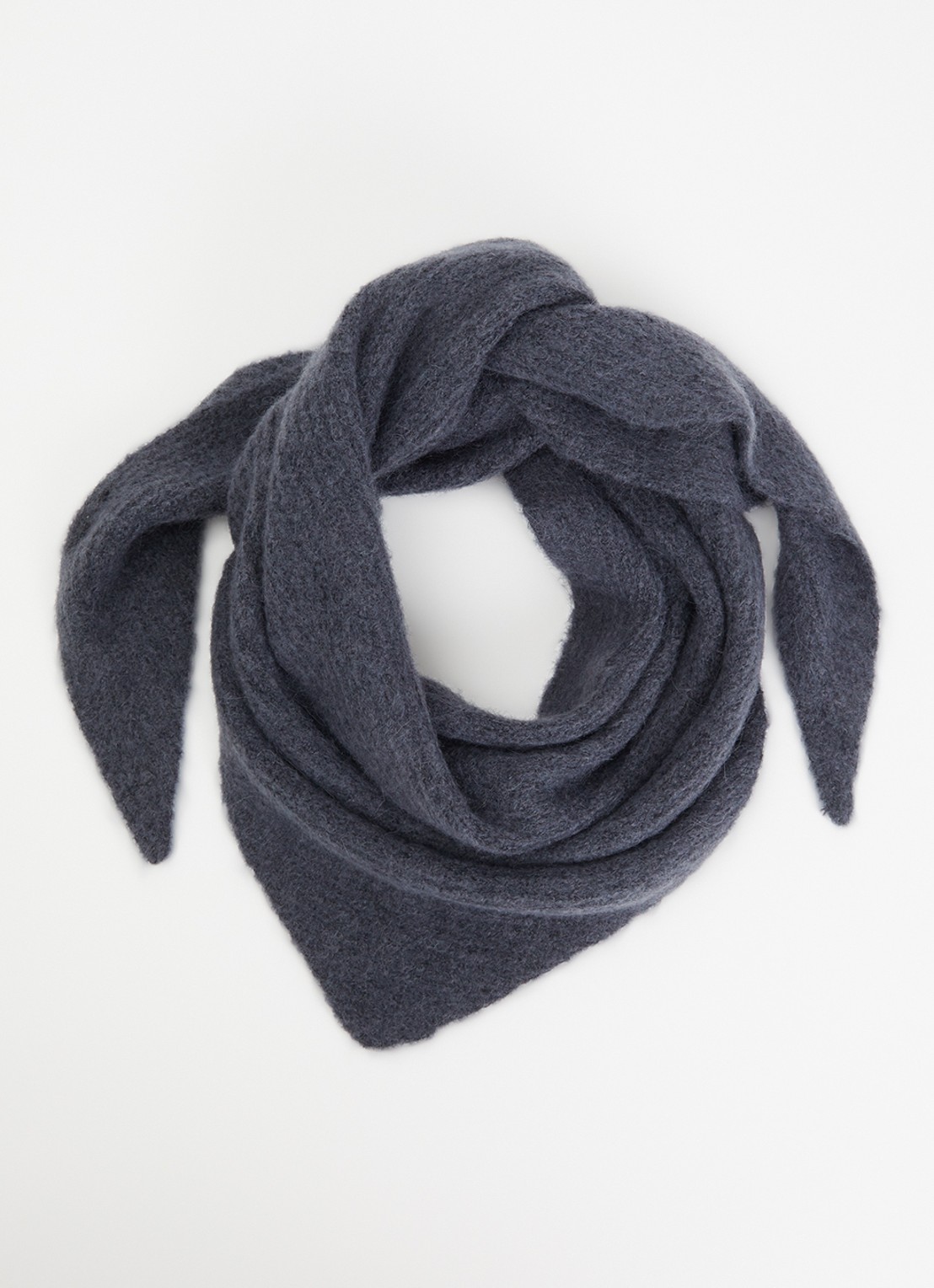 MSCH Copenhagen MSCHBondie Hope sjaal in alpaca wolblend 140 x 50 cm - voorkant donkerblauw