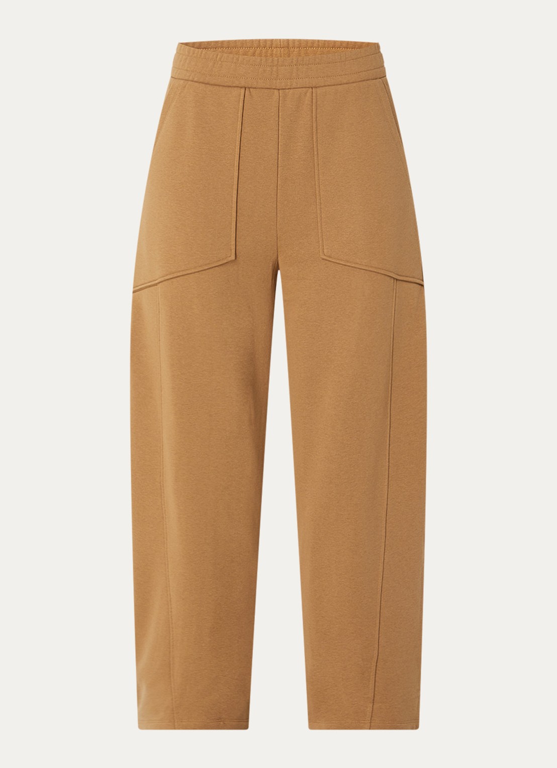MSCH Copenhagen Mschbriena high waist tapered fit joggingbroek - voorkant cognac