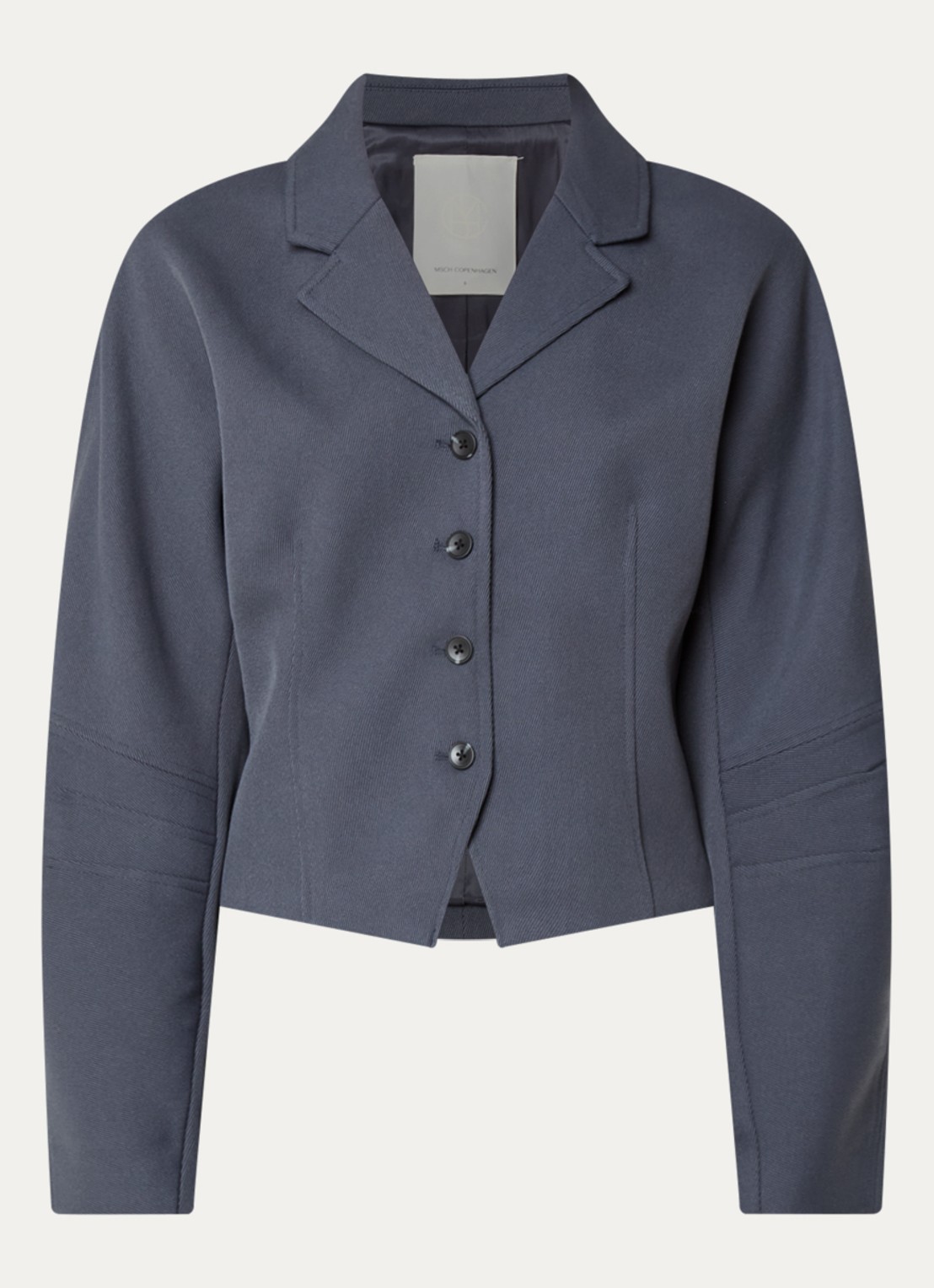 MSCH Copenhagen MSCHLauretta jack in wolblend - voorkant 2 blauw