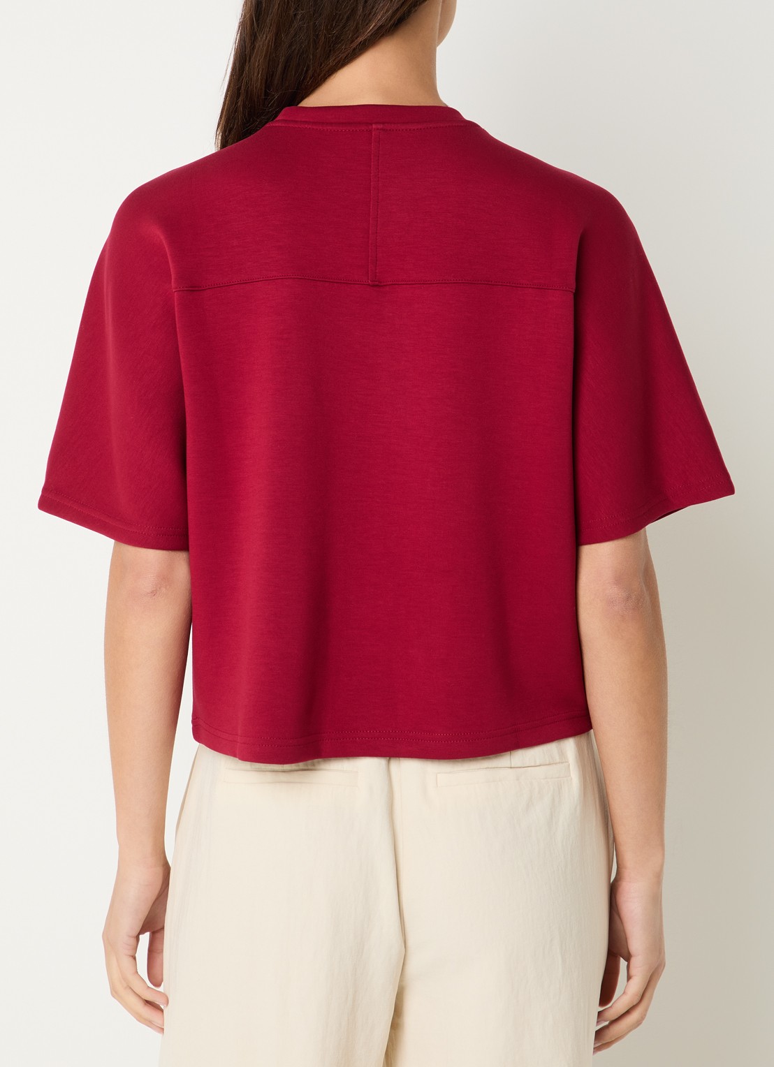 MSCH Copenhagen MSCHMaelee sweater met ronde hals - achterkant rood