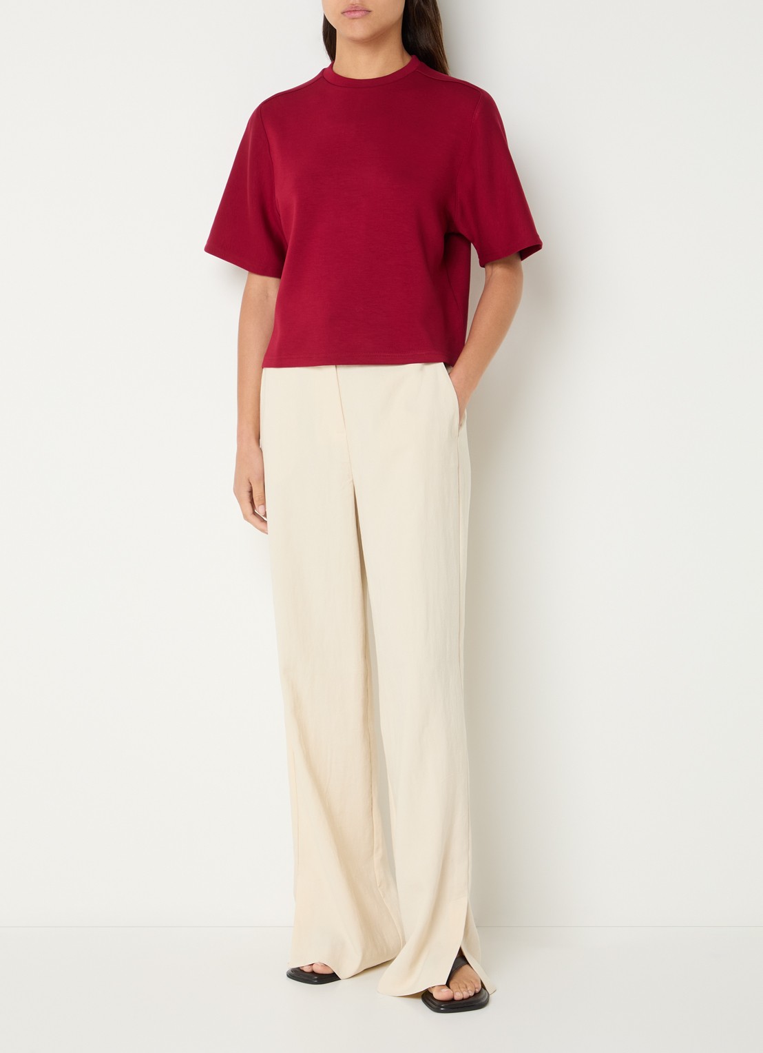 MSCH Copenhagen MSCHMaelee sweater met ronde hals - voorkant 3 rood