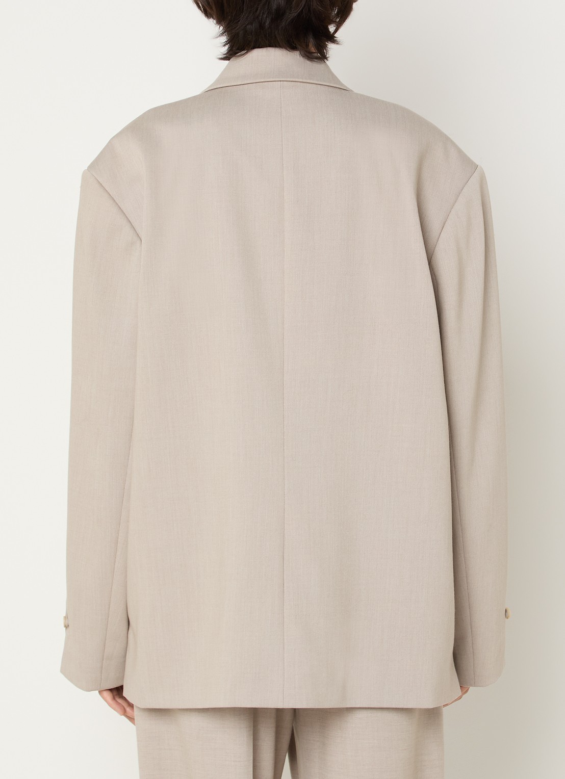 MSCH Copenhagen MSCHMarceli oversized blazer met schoudervulling - achterkant 2 taupe