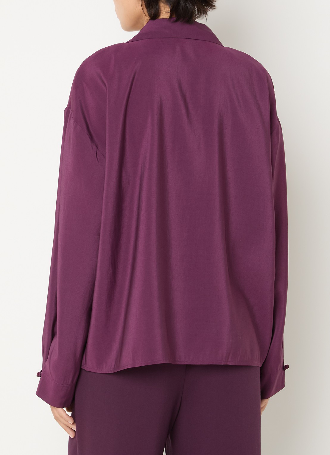 MSCH Copenhagen MSCHMarike blouse van satijn - achterkant 4 paars