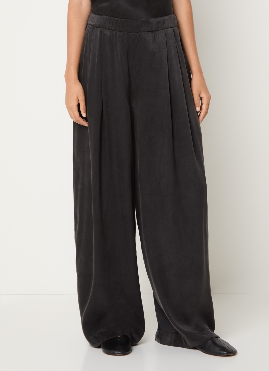 MSCH Copenhagen MSCHMolie high waist wide fit pantalon - detail 3 antraciet