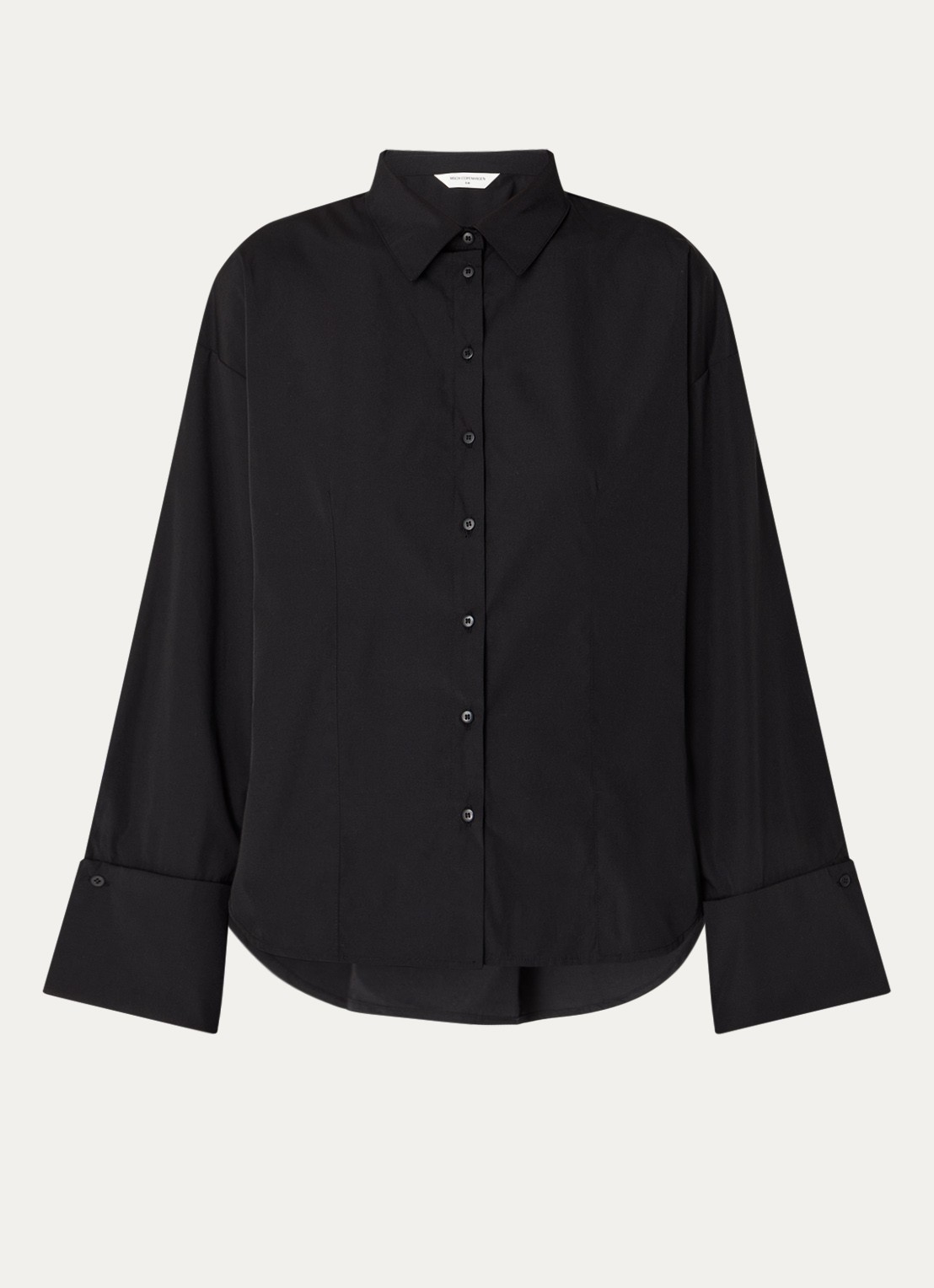 MSCH Copenhagen Mschnatalia blouse met knoopdetail - voorkant 3 zwart