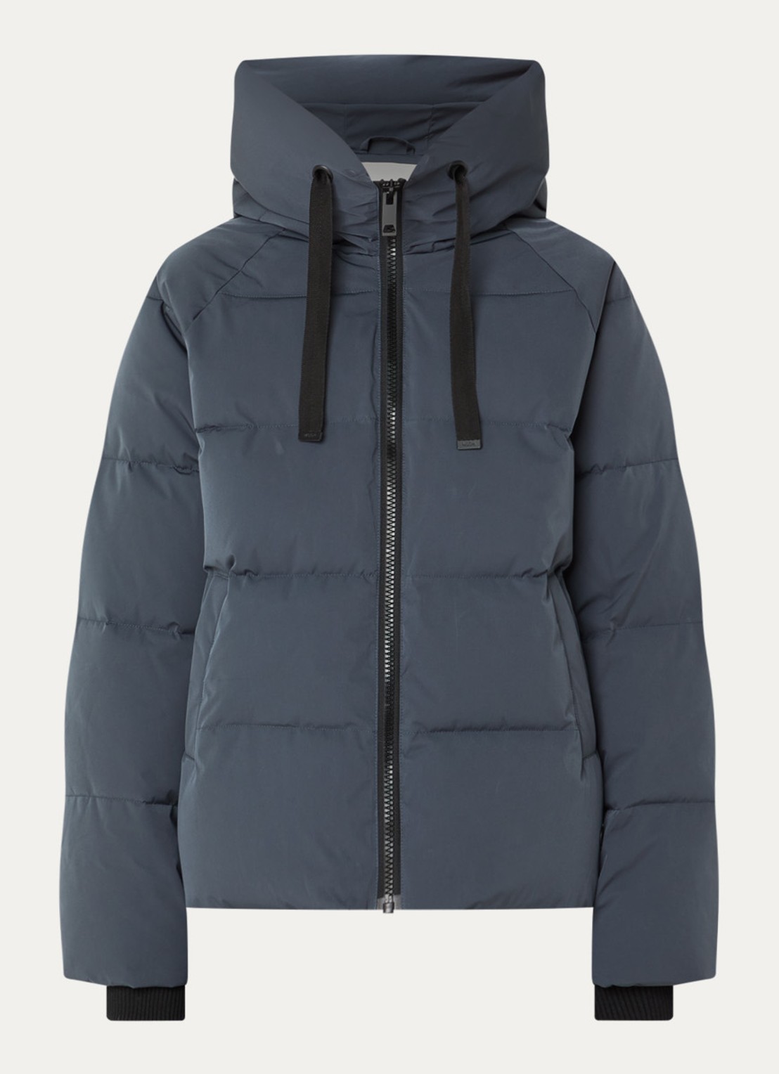 MSCH Copenhagen MSCHPavinaria puffer jack met steekzakken en capuchon - voorkant 2 staalblauw