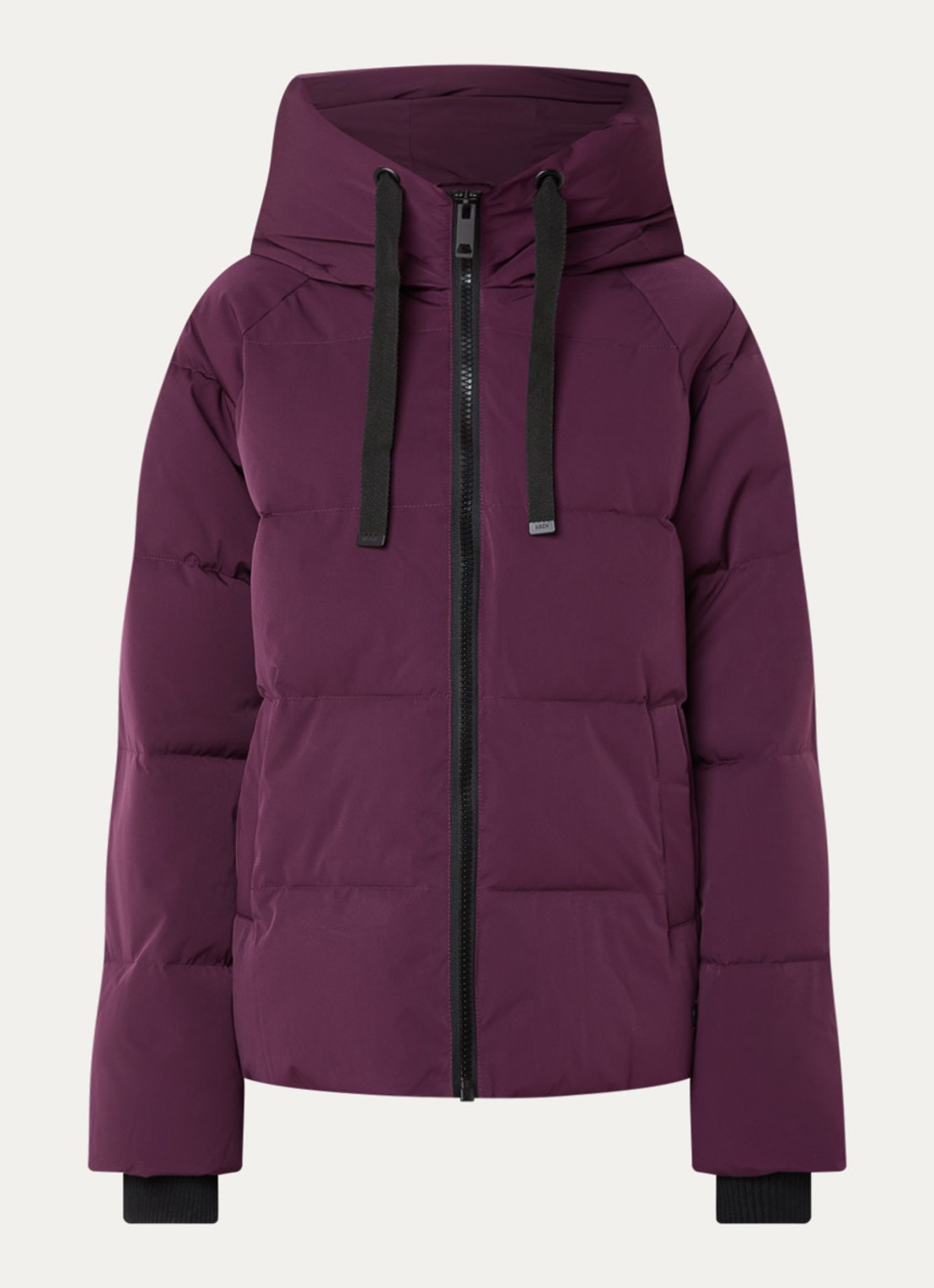 MSCH Copenhagen MSCHPavinaria puffer jack met steekzakken en capuchon - voorkant 3 paars