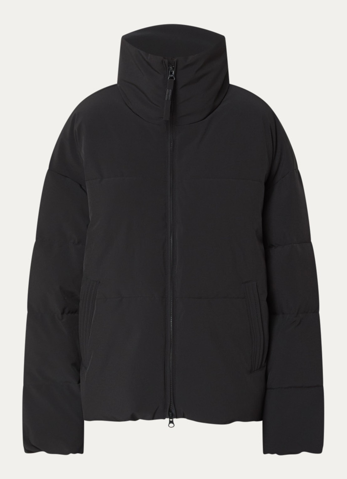 MSCH Copenhagen MSCHRefron puffer jack met steekzakken - voorkant 3 zwart