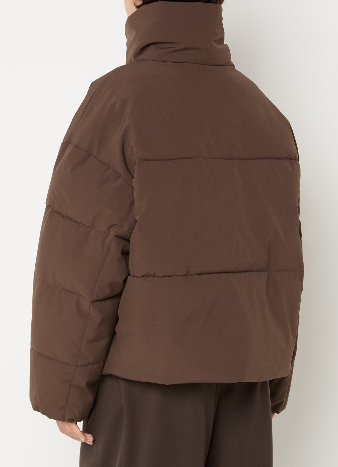 MSCH Copenhagen MSCHRefron puffer jack met steekzakken - achterkant 3 bruin