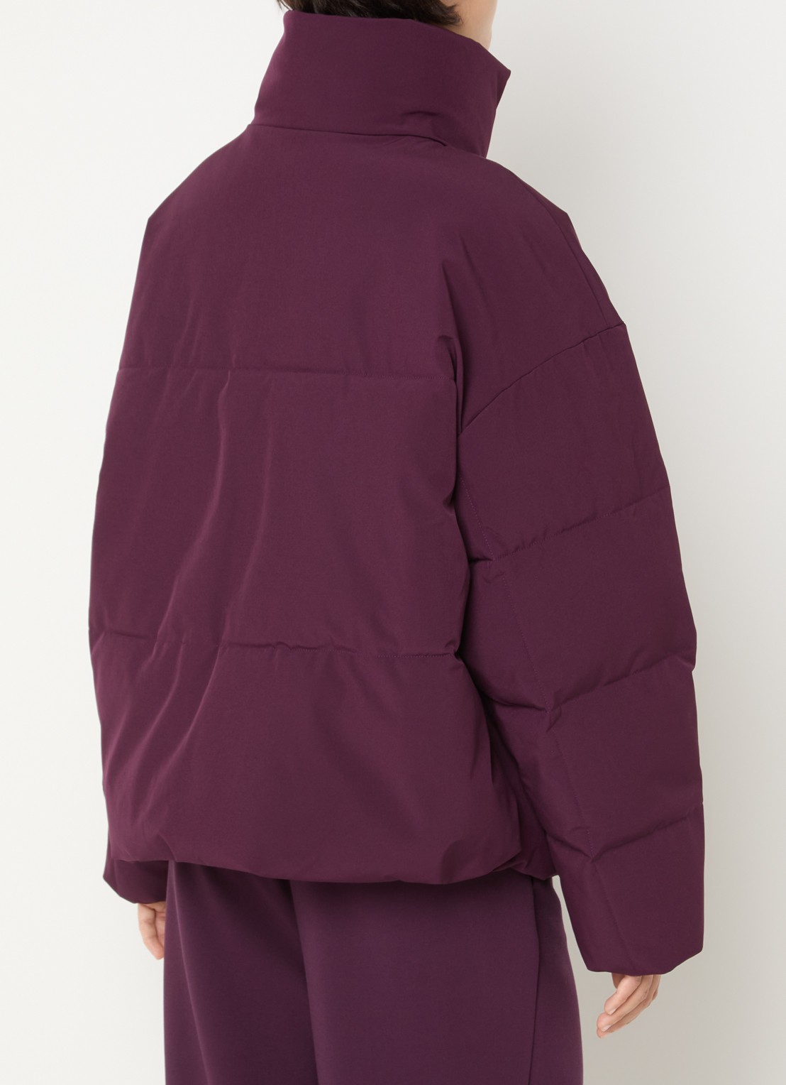 MSCH Copenhagen MSCHRefron puffer jack met steekzakken - achterkant bordeauxrood