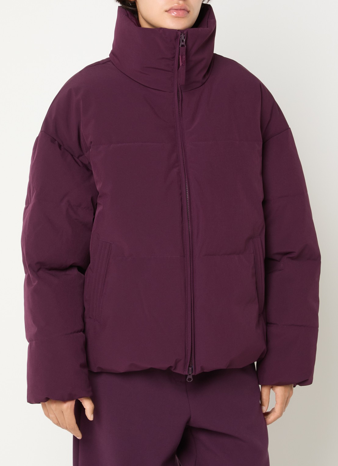 MSCH Copenhagen MSCHRefron puffer jack met steekzakken - detail 4 bordeauxrood