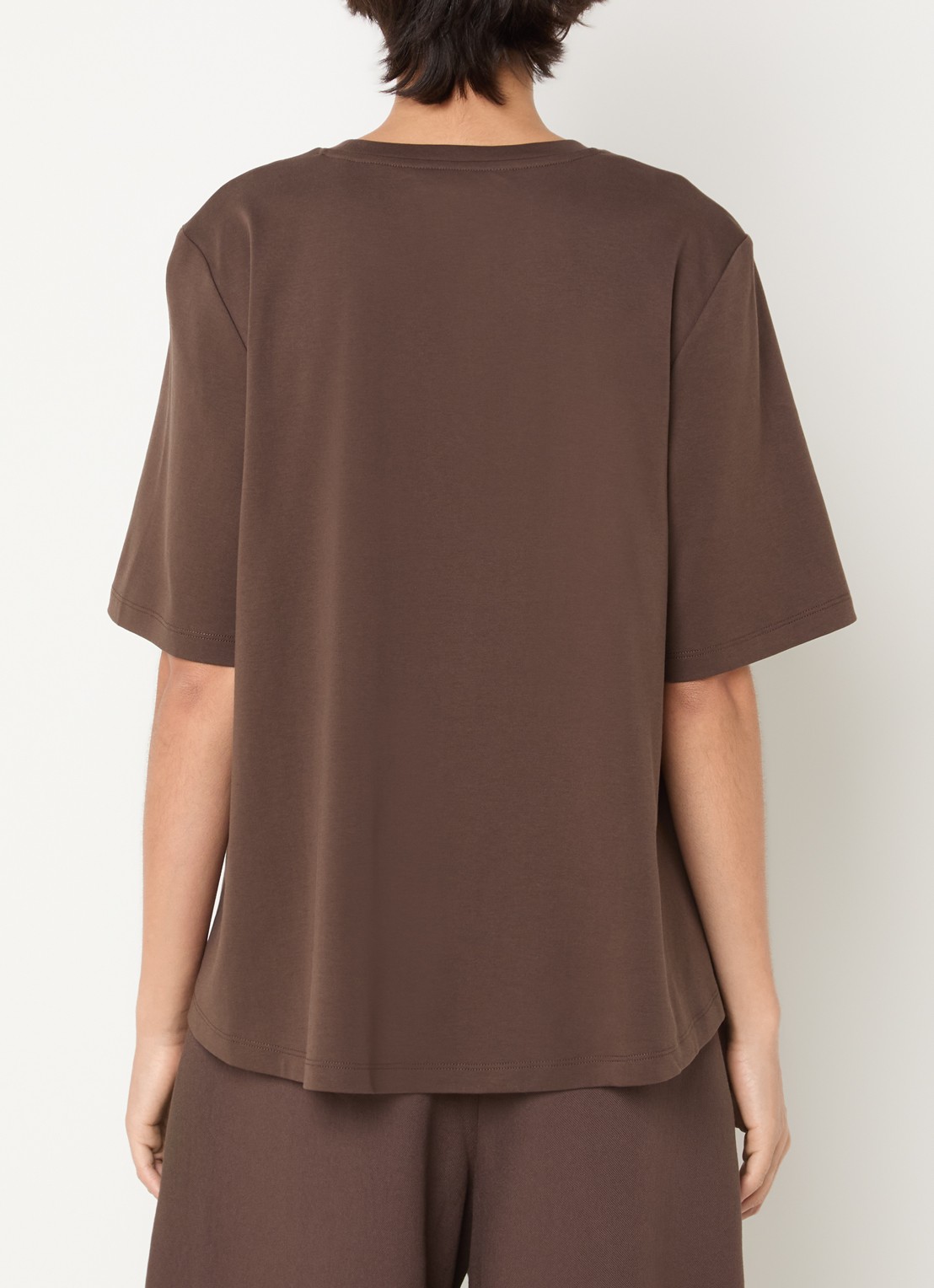 MSCH Copenhagen MSCHRelish T-shirt met ronde hals - achterkant 2 bruin