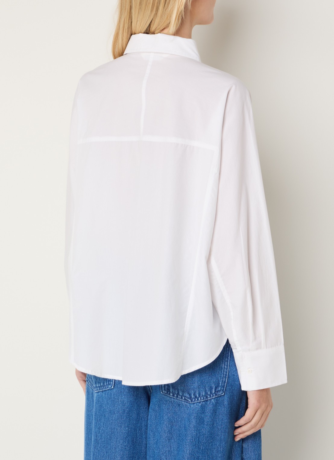 MSCH Copenhagen MSCHSusana Selmina blouse met kraag - achterkant 3 wit