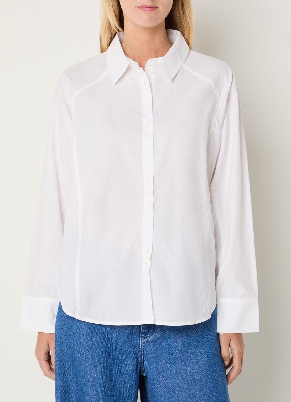 MSCH Copenhagen MSCHSusana Selmina blouse met kraag - detail 4 wit
