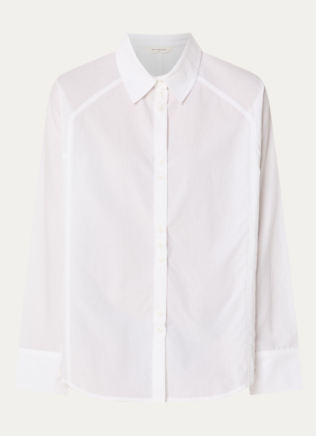 MSCH Copenhagen MSCHSusana Selmina blouse met kraag - voorkant wit