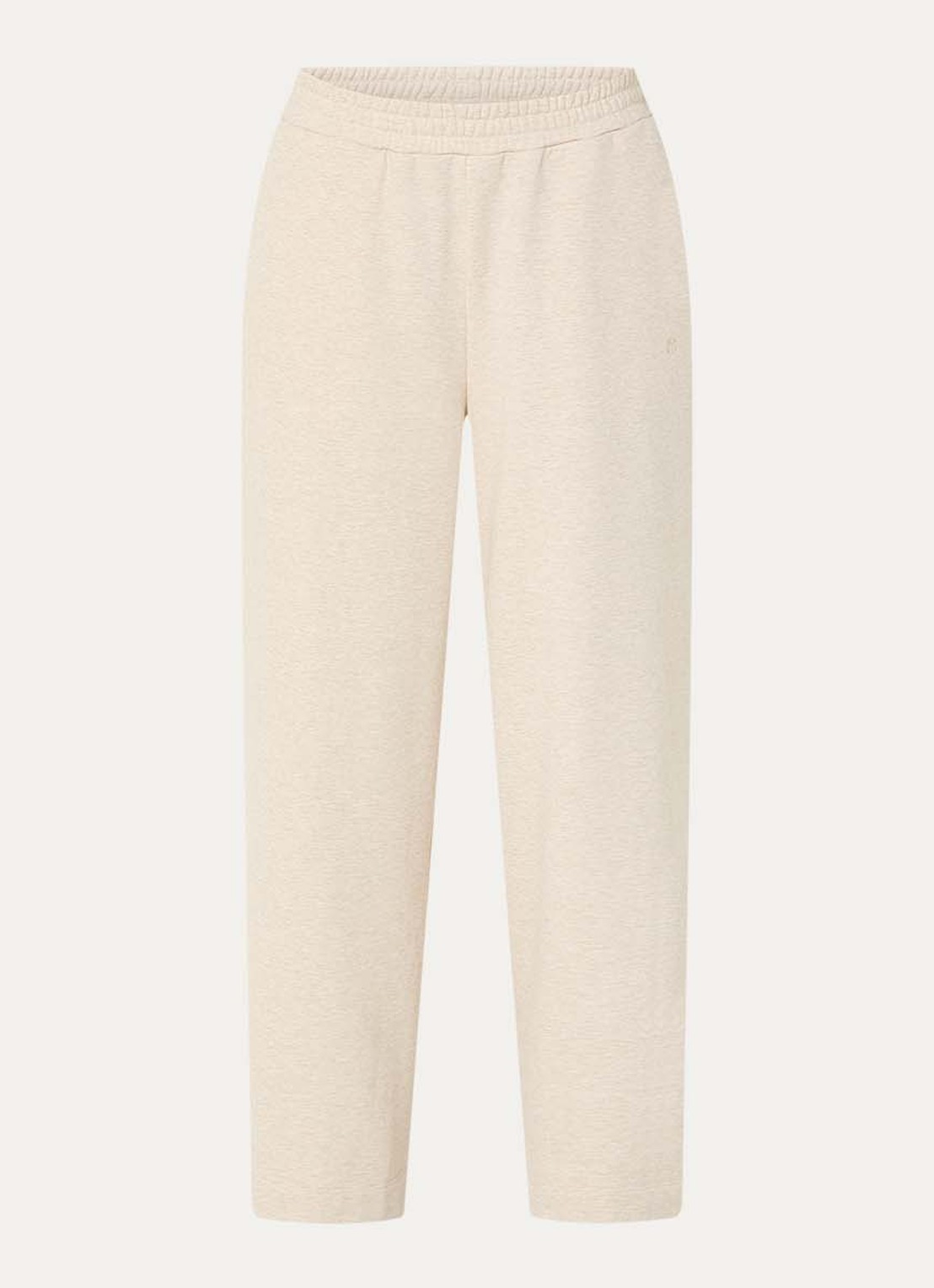 MSCH Copenhagen MSCHTaia high waist loose fit joggingbroek met steekzakken - voorkant 2 beige