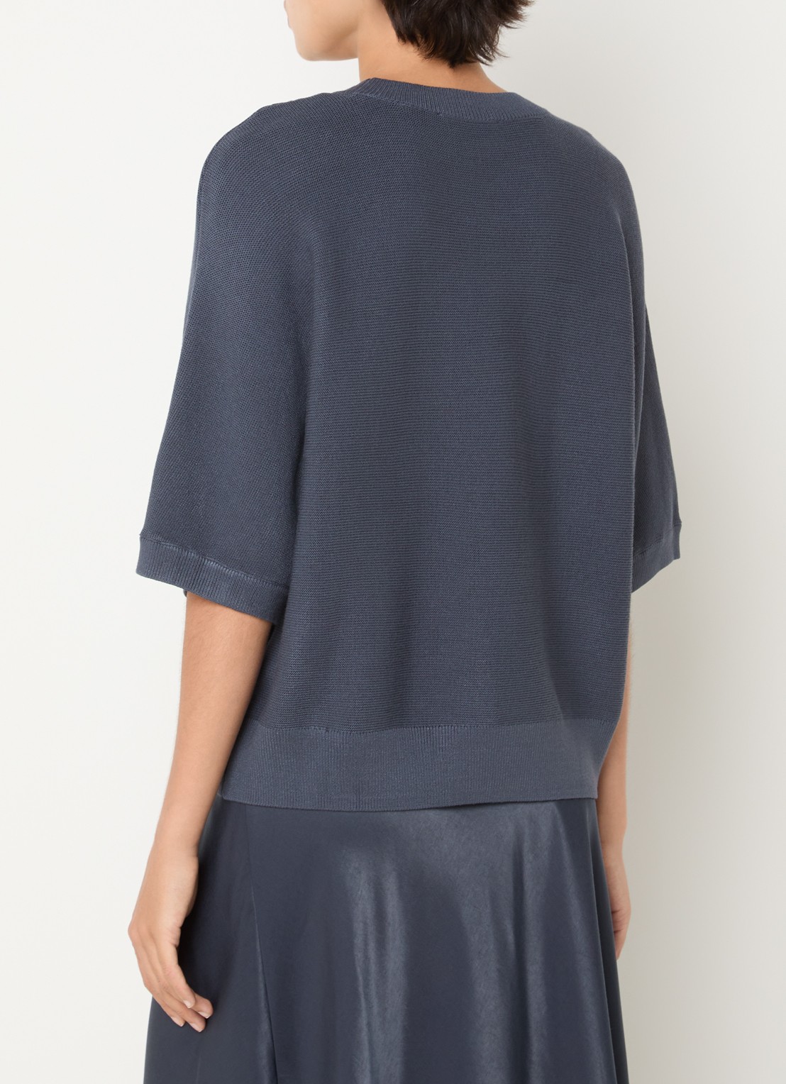 MSCH Copenhagen MSCHThamira grofgebreide pullover - achterkant 3 staalblauw