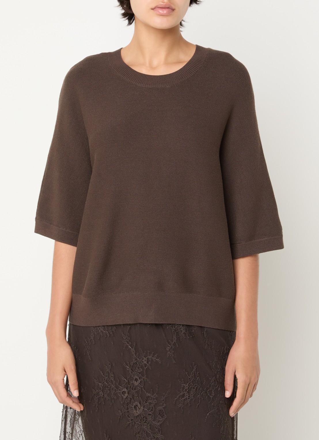 MSCH Copenhagen MSCHThamira grofgebreide pullover - detail bruin