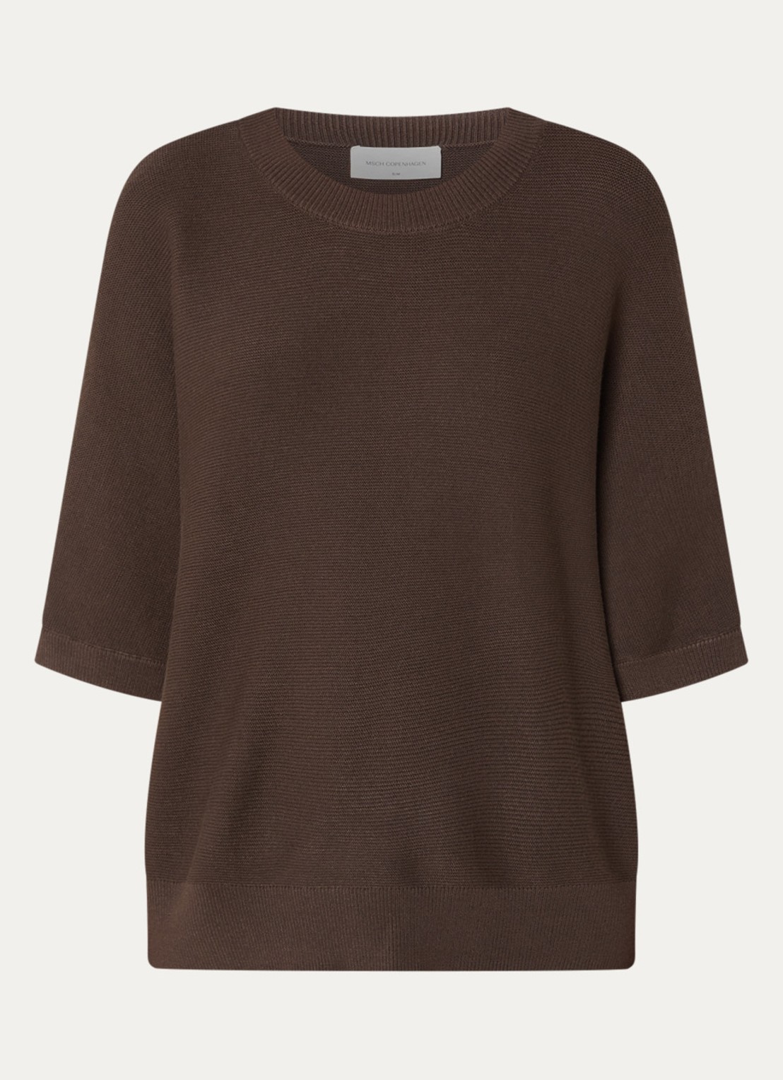 MSCH Copenhagen MSCHThamira grofgebreide pullover - voorkant 3 bruin