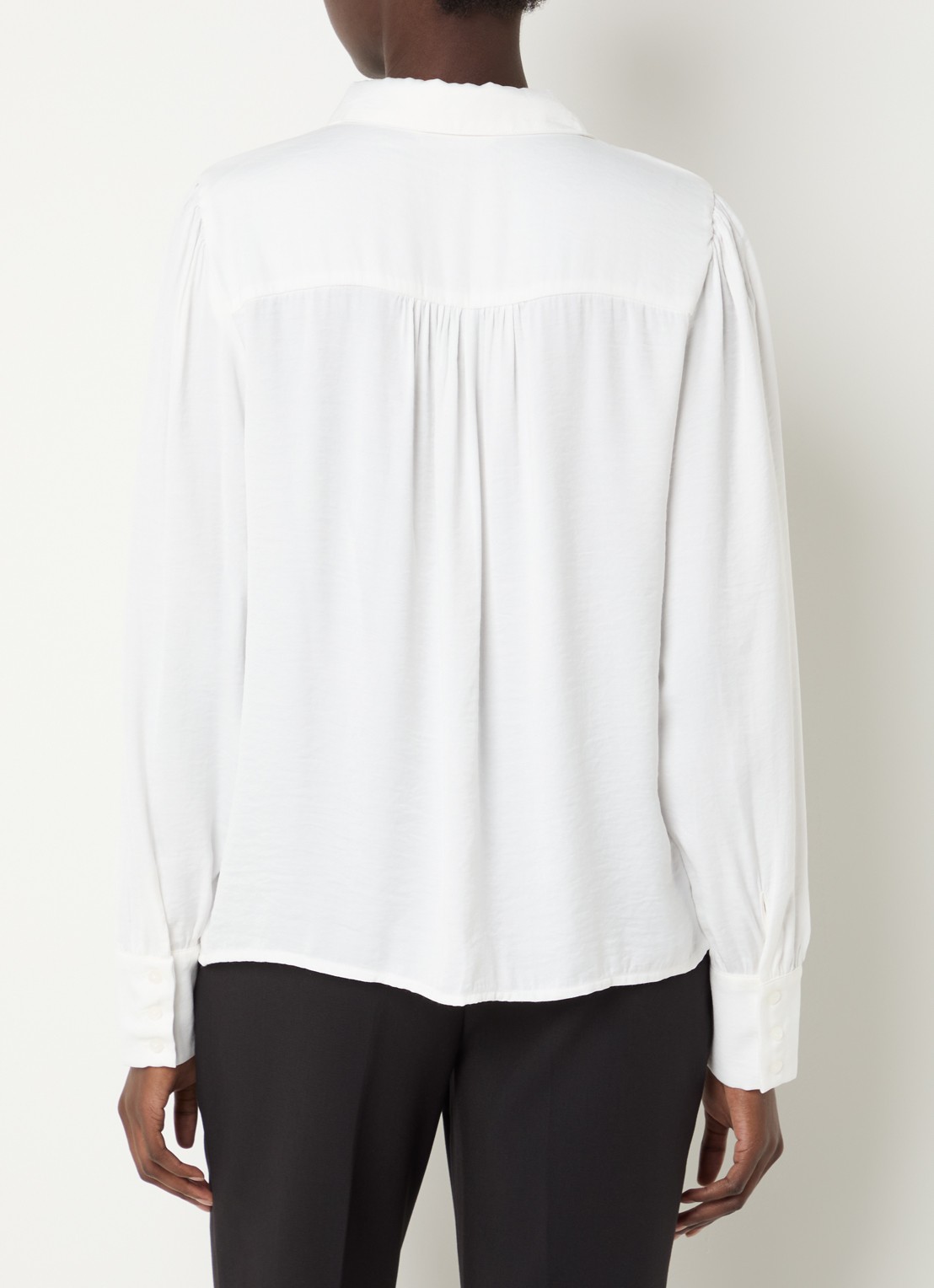 MSCH Copenhagen MSCHViloah blouse met kraag - achterkant 4 wit