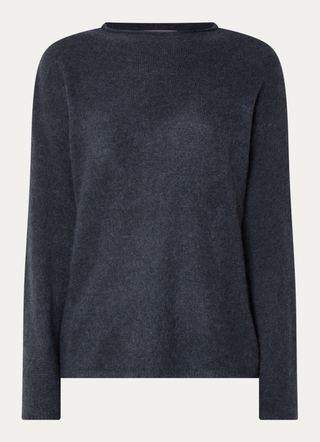 MSCH Copenhagen MSCHViloh grofgebreide pullover in alpaca wolblend - voorkant 3 blauw