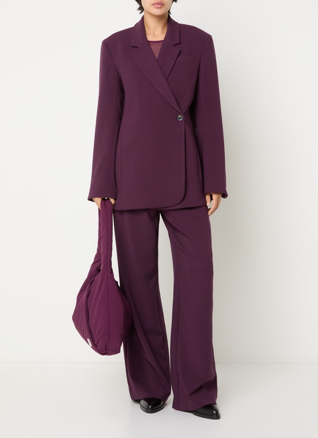 MSCH Copenhagen MSCHZeta oversized blazer - voorkant 3 paars