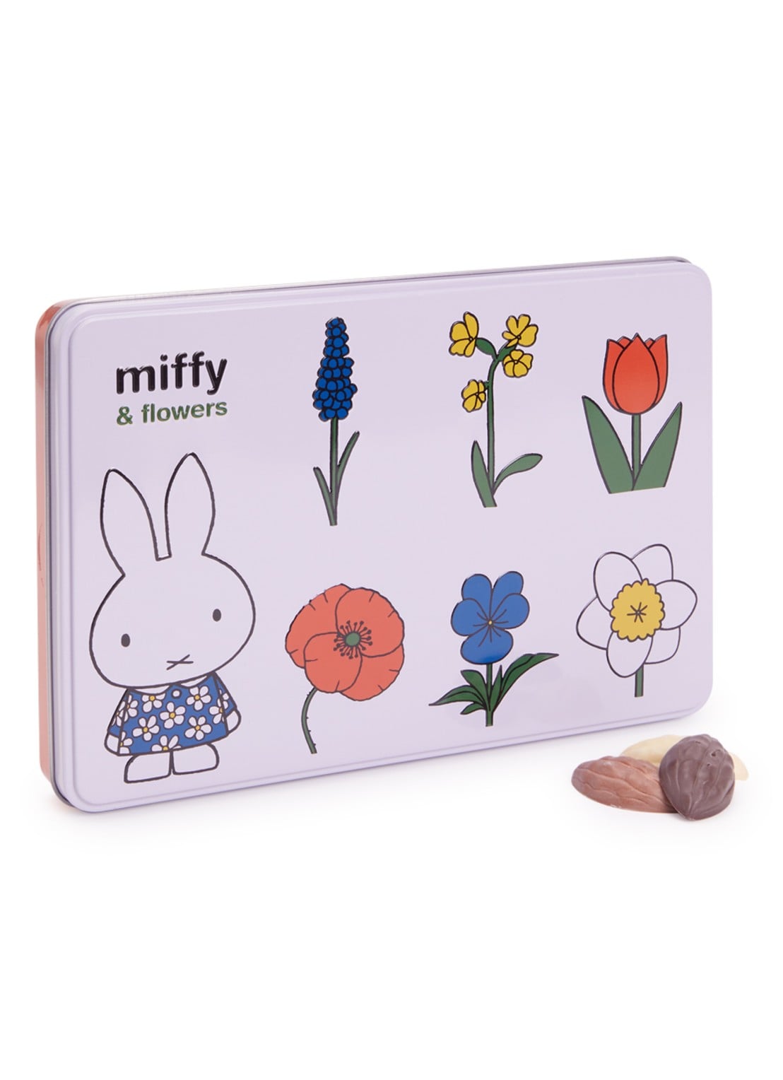 MTDay Nijntje & Bloemen chocolade in blik 140 gram - voorkant undefined