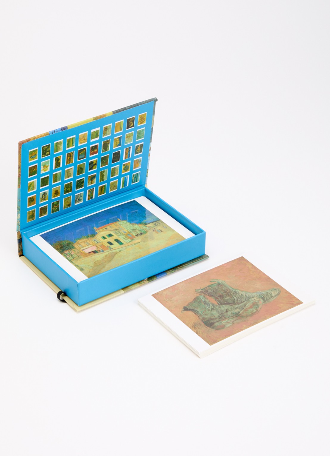 MTDay Van Gogh meesterwerken postkaarten box - voorkant 2 multicolor
