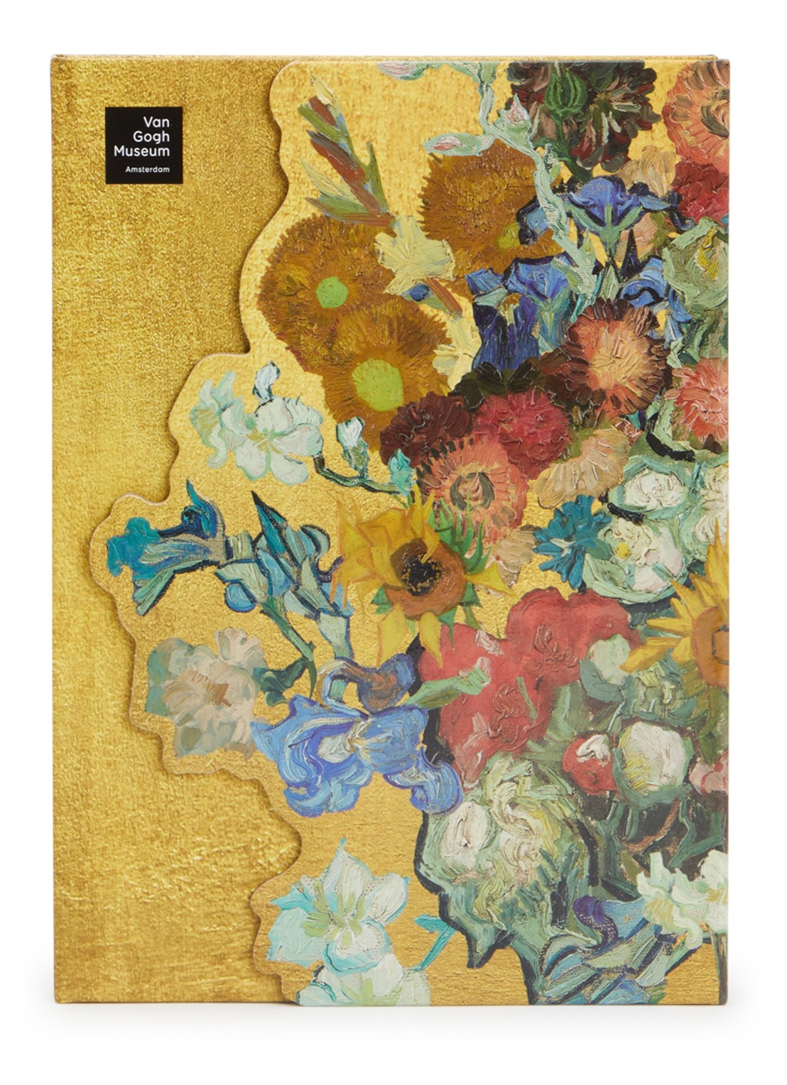 MTDay Vincents Bloemen A5 gelinieerd notitieboek - voorkant beige