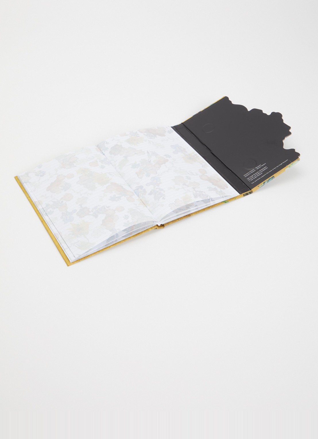 MTDay Vincents Bloemen A5 gelinieerd notitieboek - voorkant 2 beige