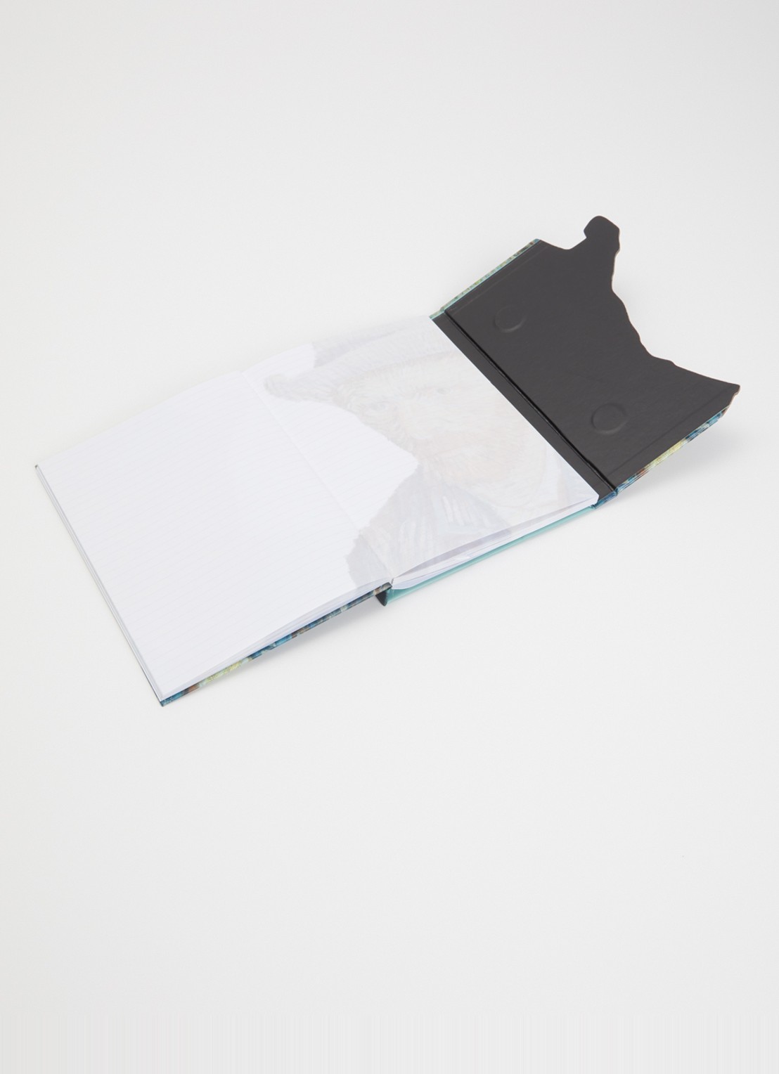MTDay Zelfportret A5 gelinieerd notitieboek - voorkant 2 blauw