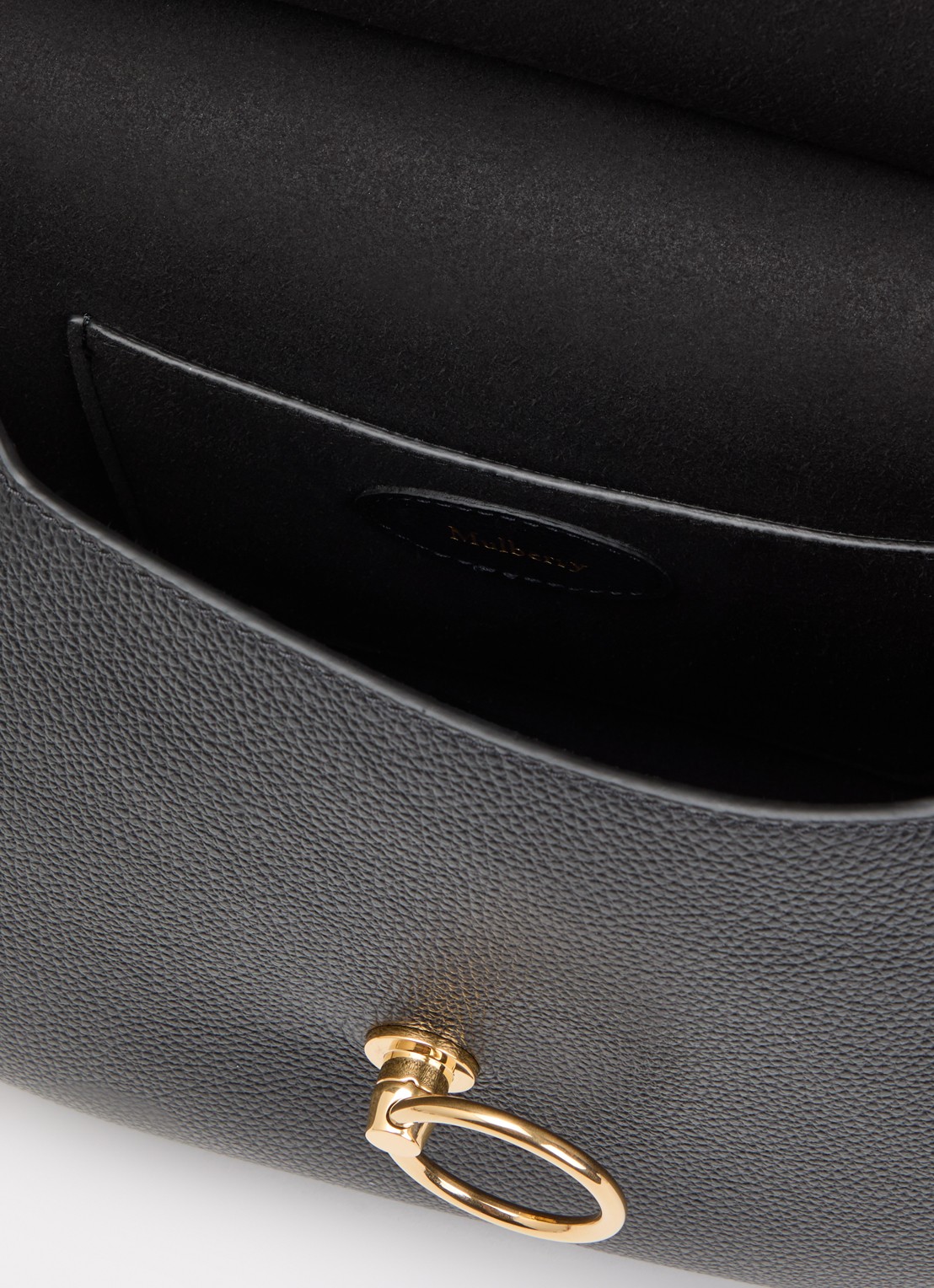 Mulberry Amberley crossbodytas van leer - detail 2 zwart