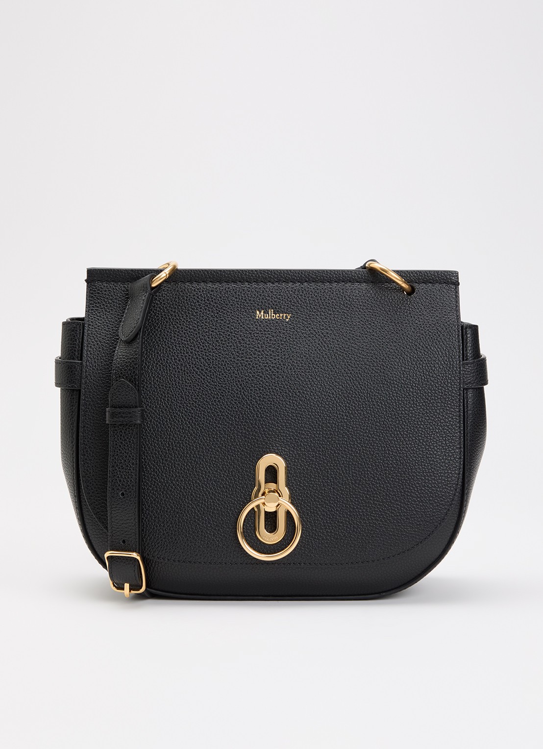 Mulberry Amberley crossbodytas van leer - voorkant 6 zwart