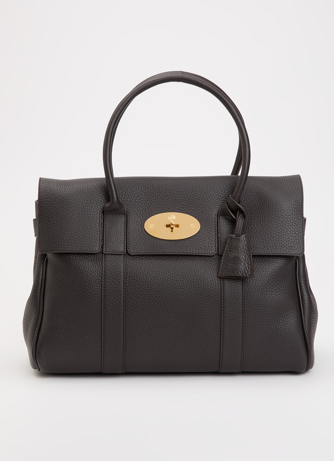 Mulberry Bayswater schoudertas van leer - voorkant 4 donkerbruin