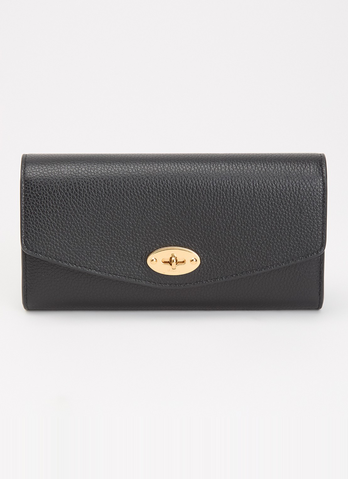 Mulberry Darley Classic portemonnee van leer - voorkant zwart