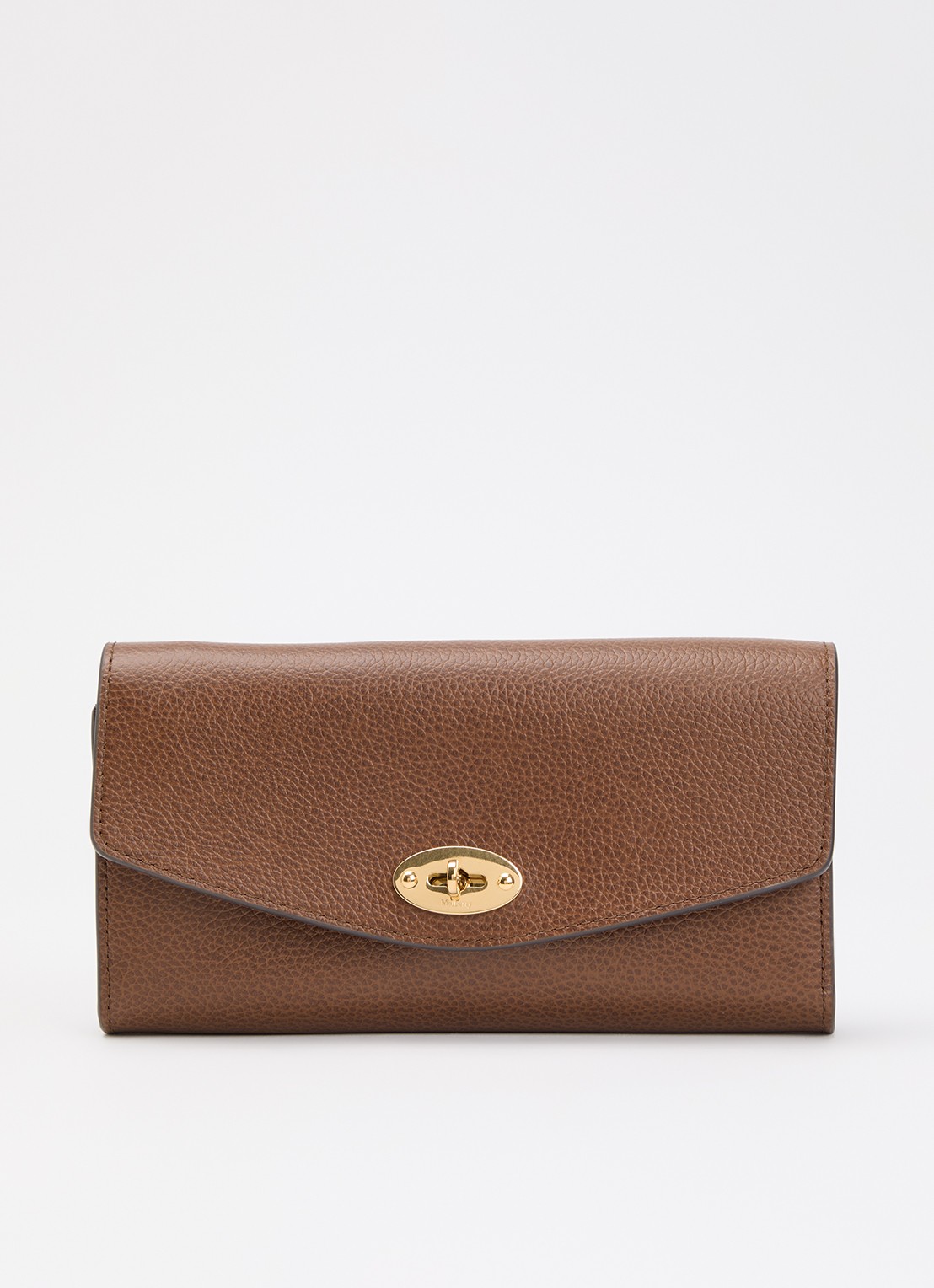 Mulberry Darley portemonnee van leer - voorkant bruin