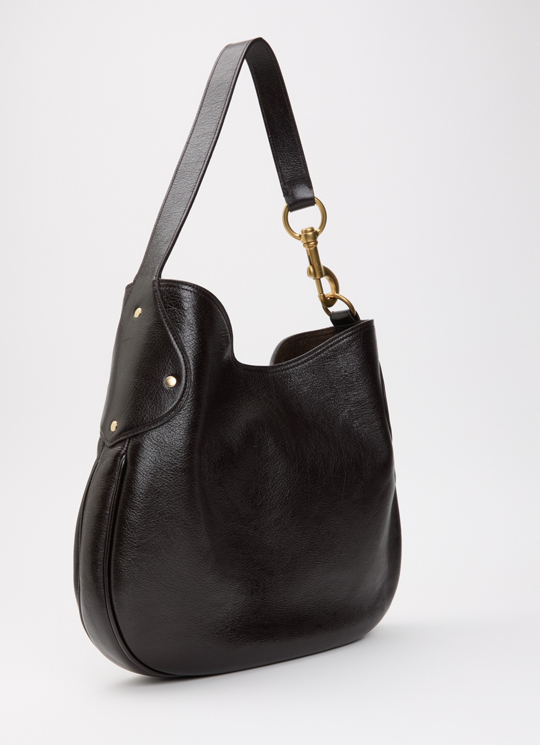 Mulberry Hackney schoudertas van leer - achterkant 5 donkerbruin
