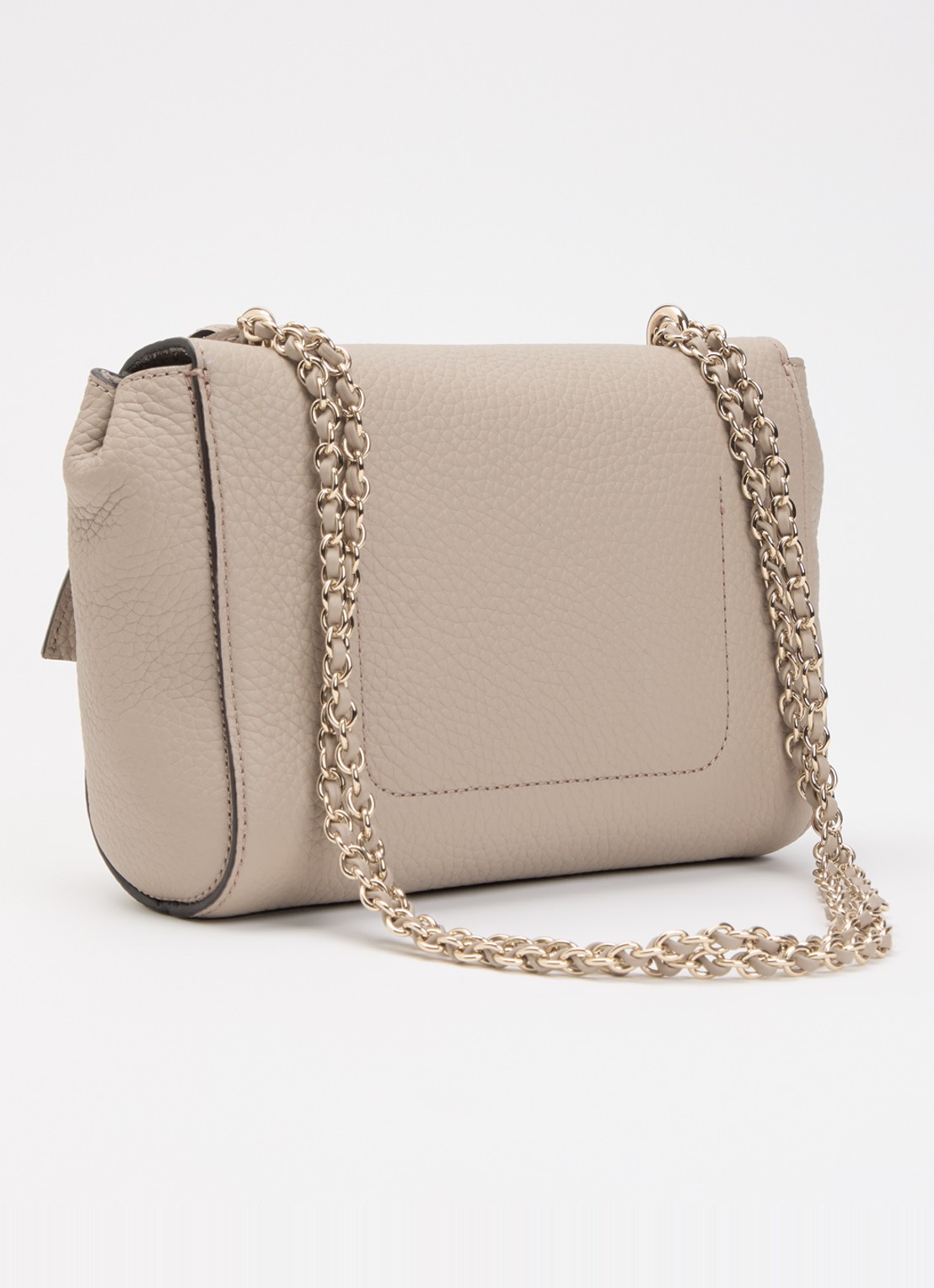Mulberry Lily crossbodytas van leer met verstelbare schouderriem - achterkant donkerkhaki