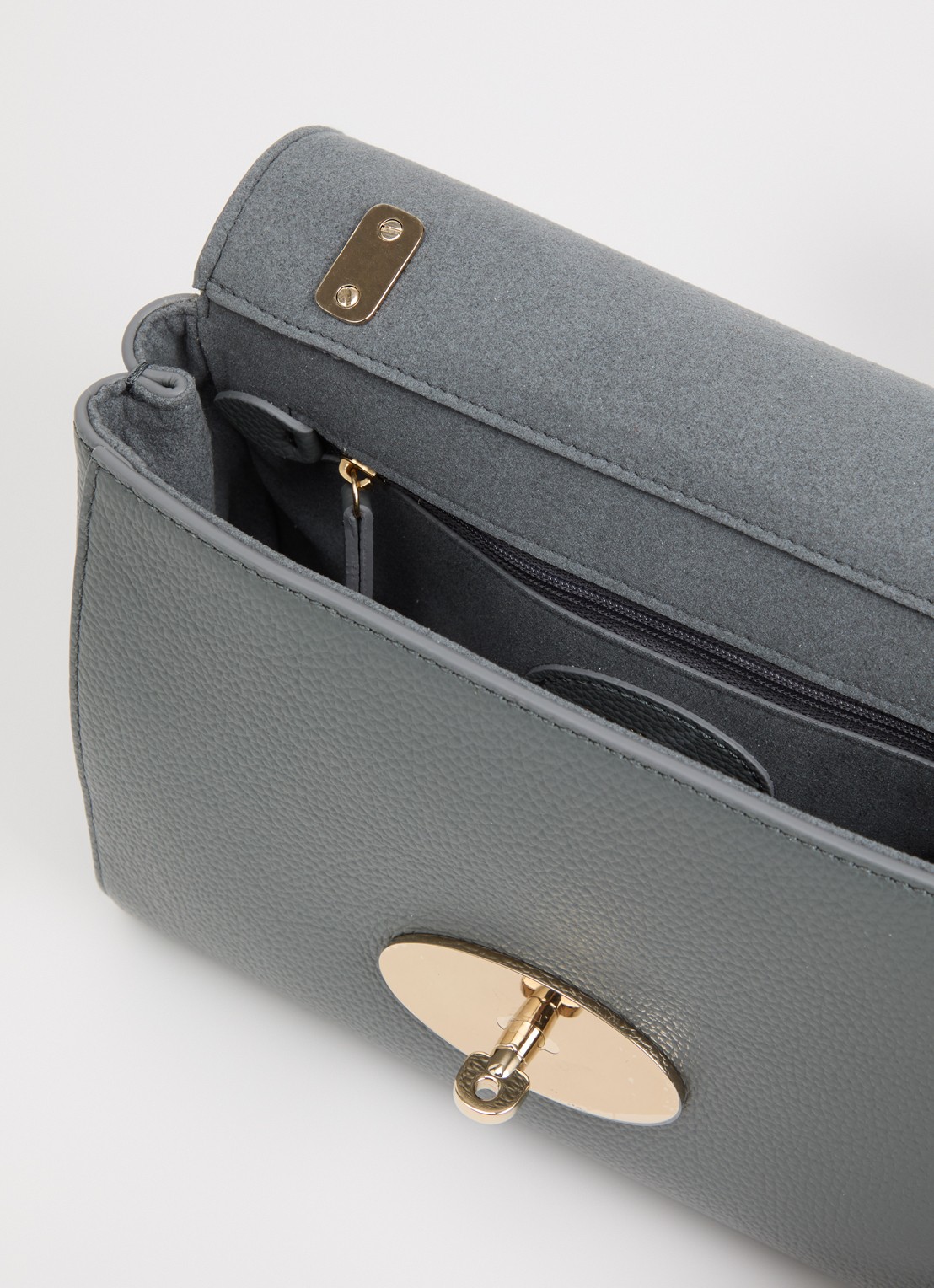 Mulberry Lily Small crossbodytas met verstelbare schouderriem - detail 2 grijs