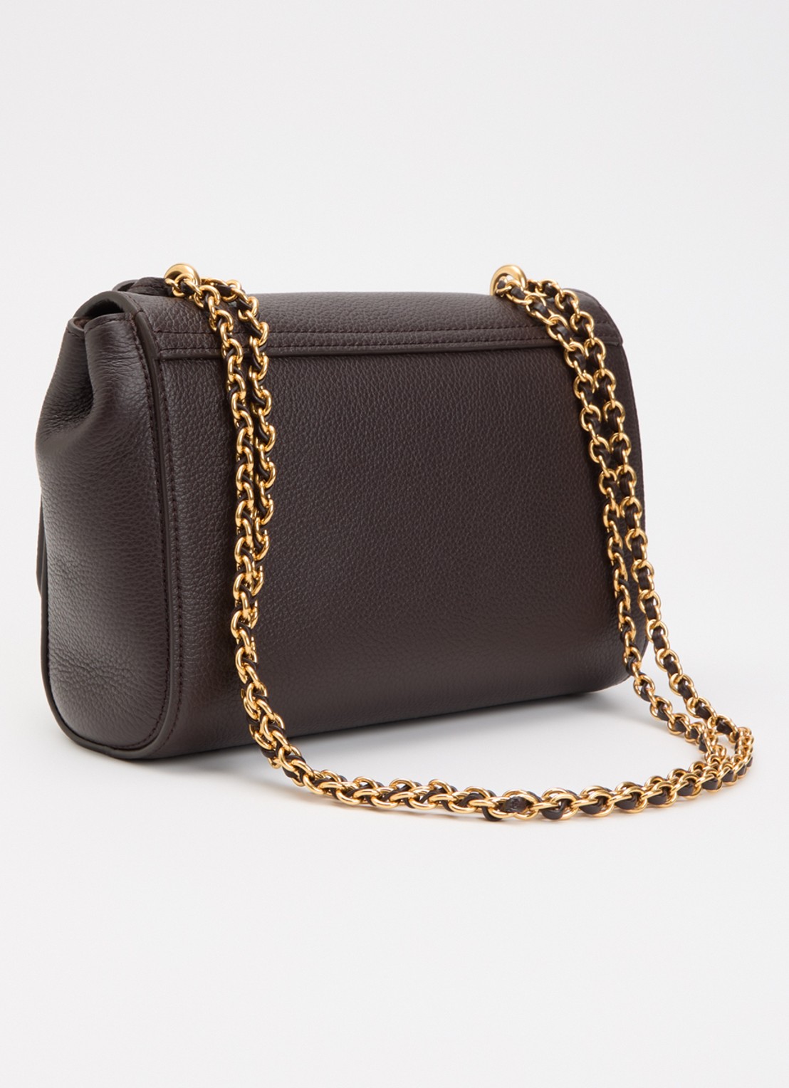 Mulberry Lily Small crossbodytas met verstelbare schouderriem - achterkant 6 chocoladebruin