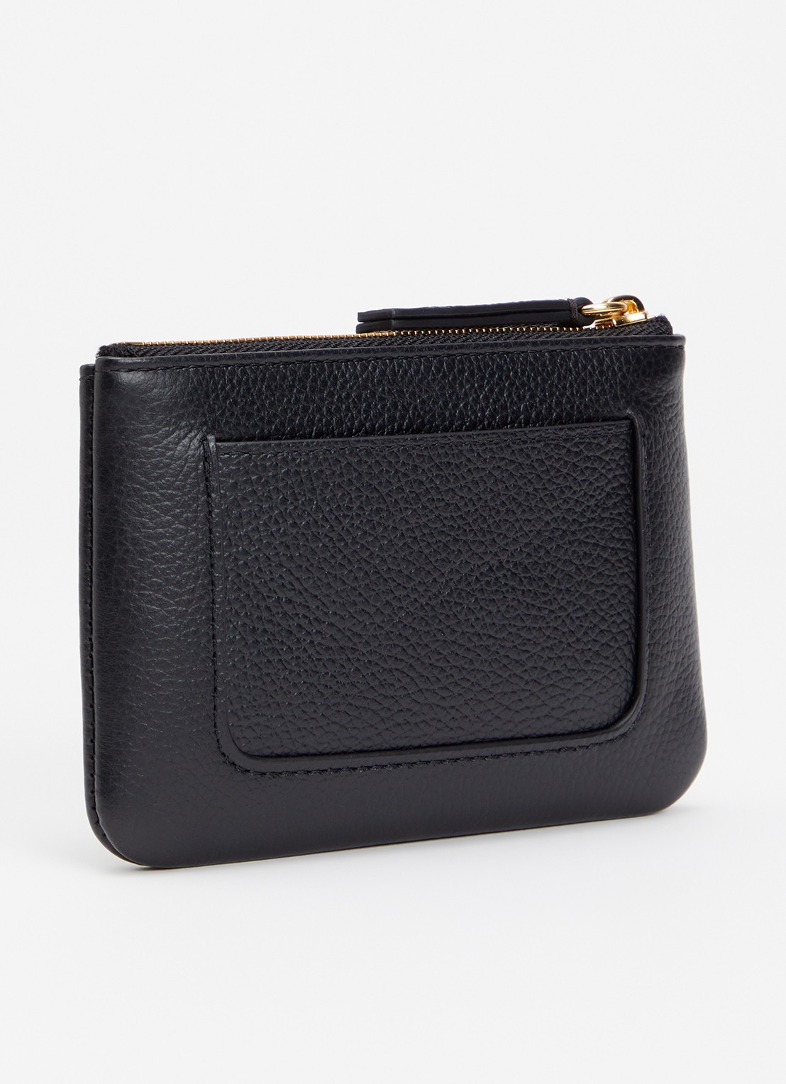 Mulberry Portemonnee van leer met logo - achterkant 3 zwart