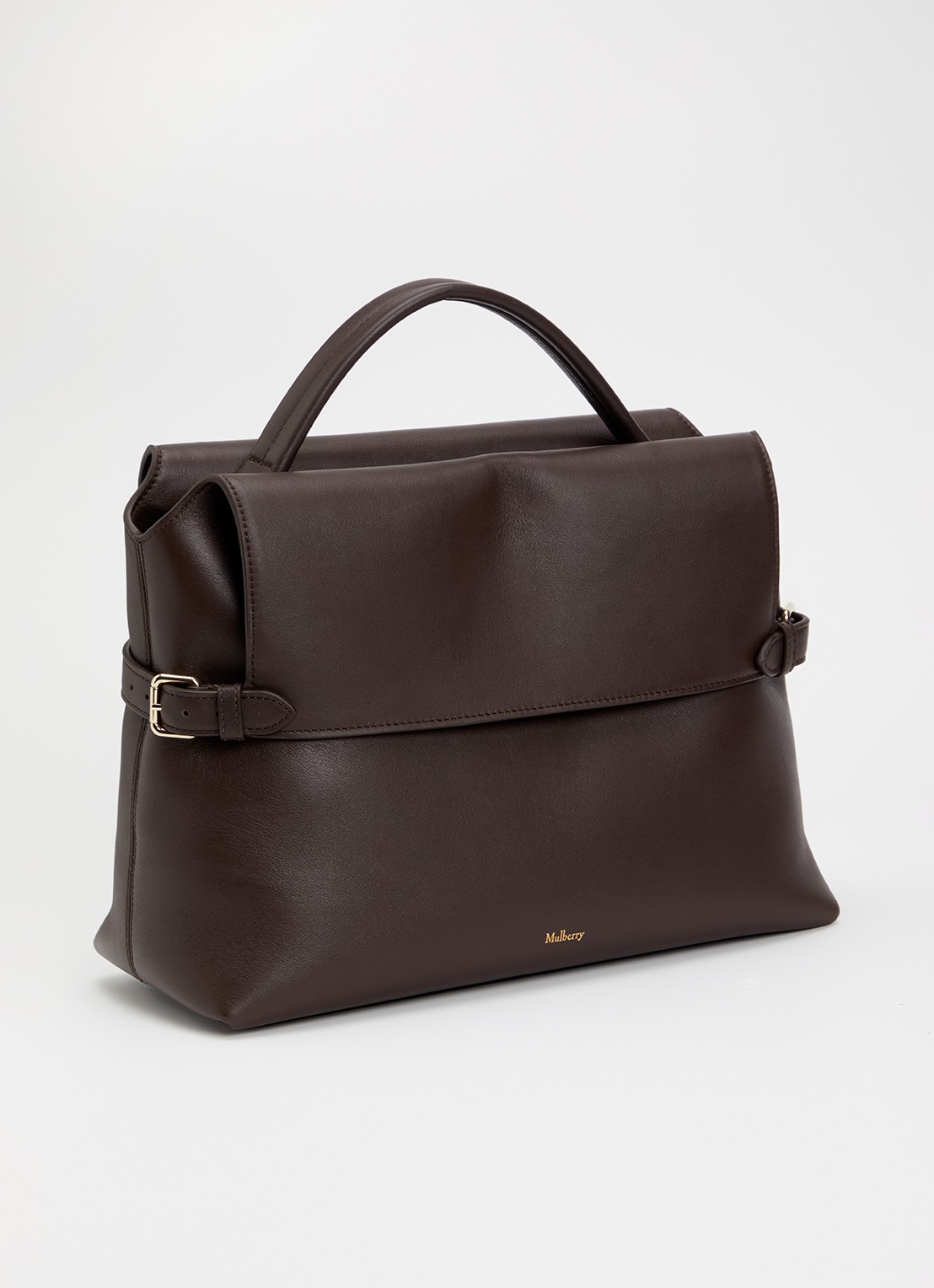 Mulberry Stevie handtas van leer met afneembare schouderriem - achterkant 4 donkerbruin