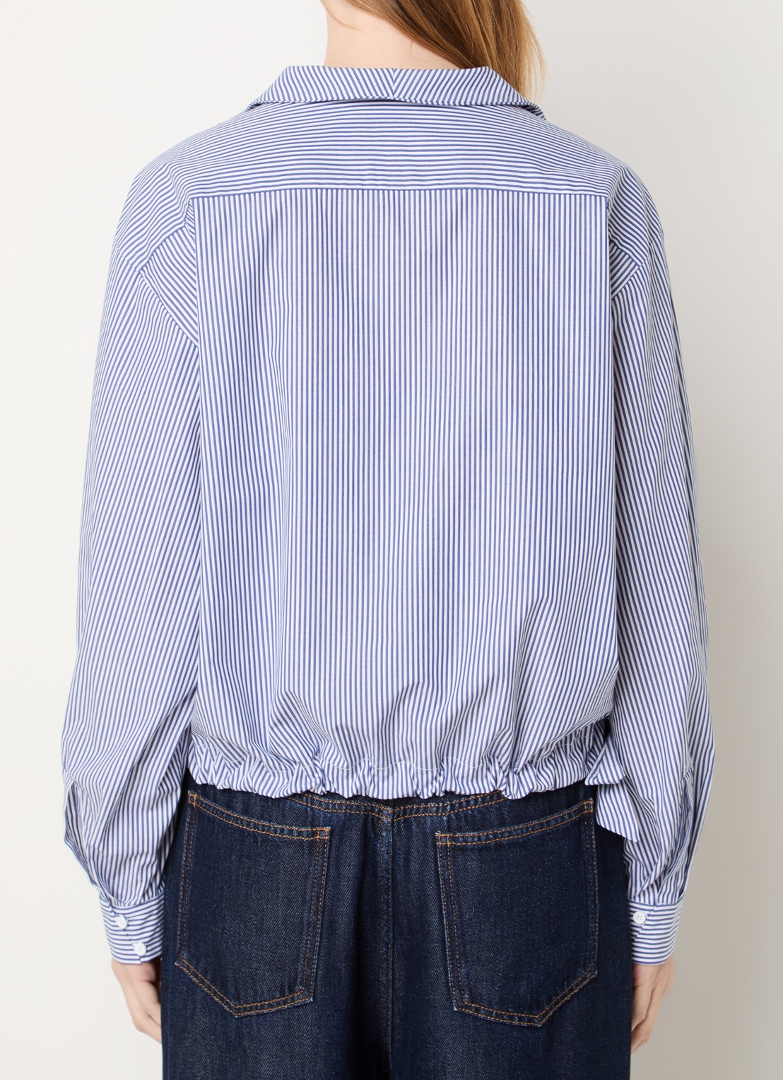 MUNTHE Beliciama tuniek met streepprint - achterkant 4 indigo
