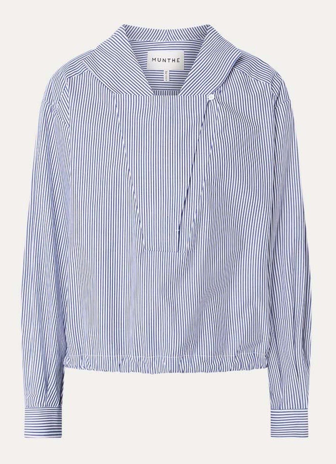 MUNTHE Beliciama tuniek met streepprint - voorkant 2 indigo