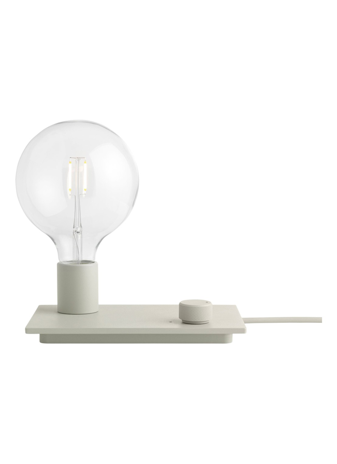 Muuto Control tafellamp - voorkant grijs