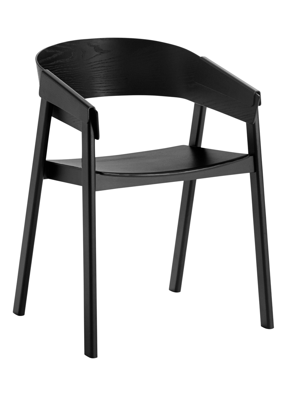 Muuto Cover stoel  - voorkant zwart