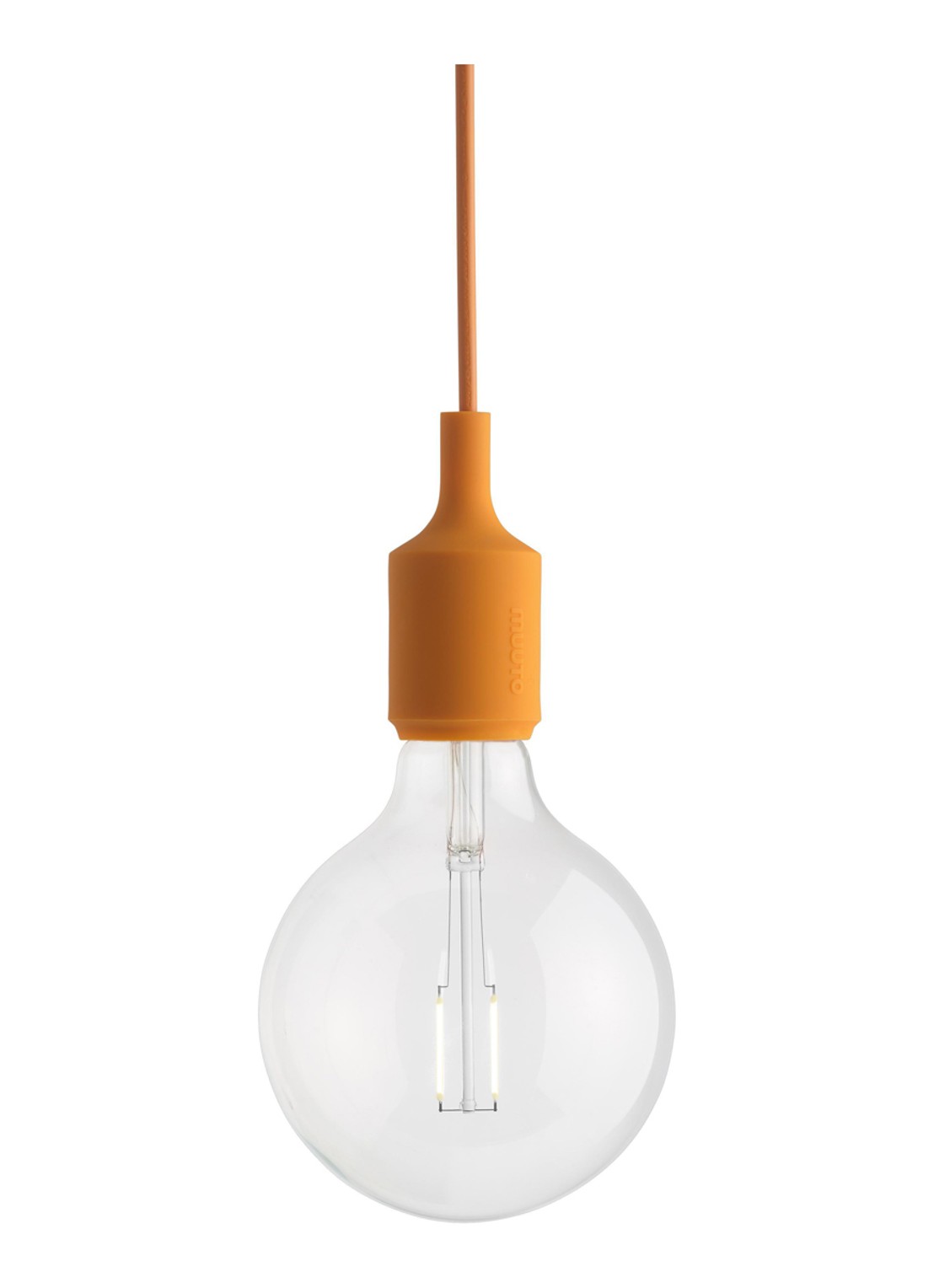 Muuto E27 hanglamp LED 23 cm - voorkant oranje